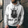 3D Digital Printing Loose Hooded Sweatshirt