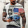 New Men Summer 3Dt Shirt Top Printed Street Short Sleeve