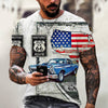 New Men Summer 3Dt Shirt Top Printed Street Short Sleeve