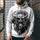 3D Digital Printing Loose Hooded Sweatshirt
