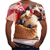 3D digital round neck short sleeve