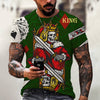 New Men Summer 3Dt Shirt Top Printing Street Short Sleeves