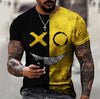 3D Digital Round Neck Short Sleeve T-Shirt