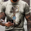 3D Digital Round Neck Short Sleeve T-Shirt