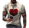 3D Digital Round Neck Short Sleeve T-Shirt
