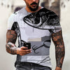 New Men Summer 3Dt Shirt Top Printing Street Short Sleeves