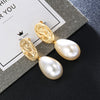 European And American Fashion Drop Pearl Earrings