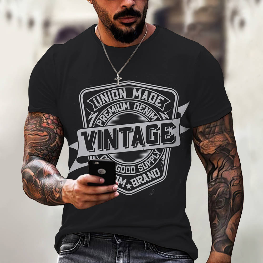 3D Digital Printing Casual Short-Sleeved T-Shirt