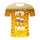 Graphic beer print short-sleeved T-shirt