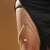 European And American Style Pearl Multilayer Leg Chain