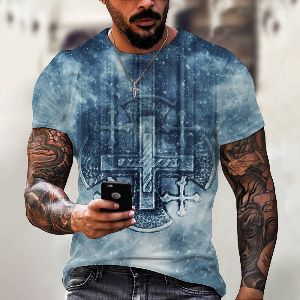 3D Digital Printing Casual Short-Sleeved T-Shirt