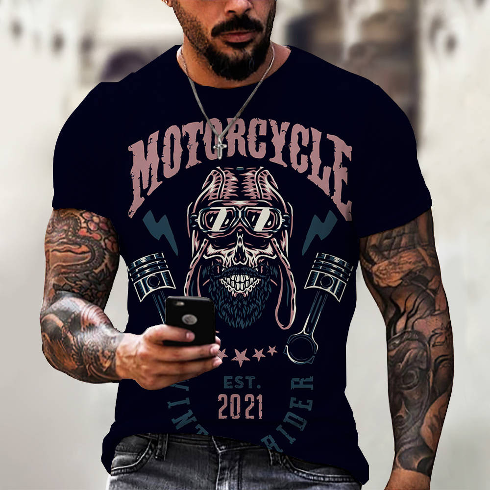 3D Digital Printing Casual Short-Sleeved T-Shirt