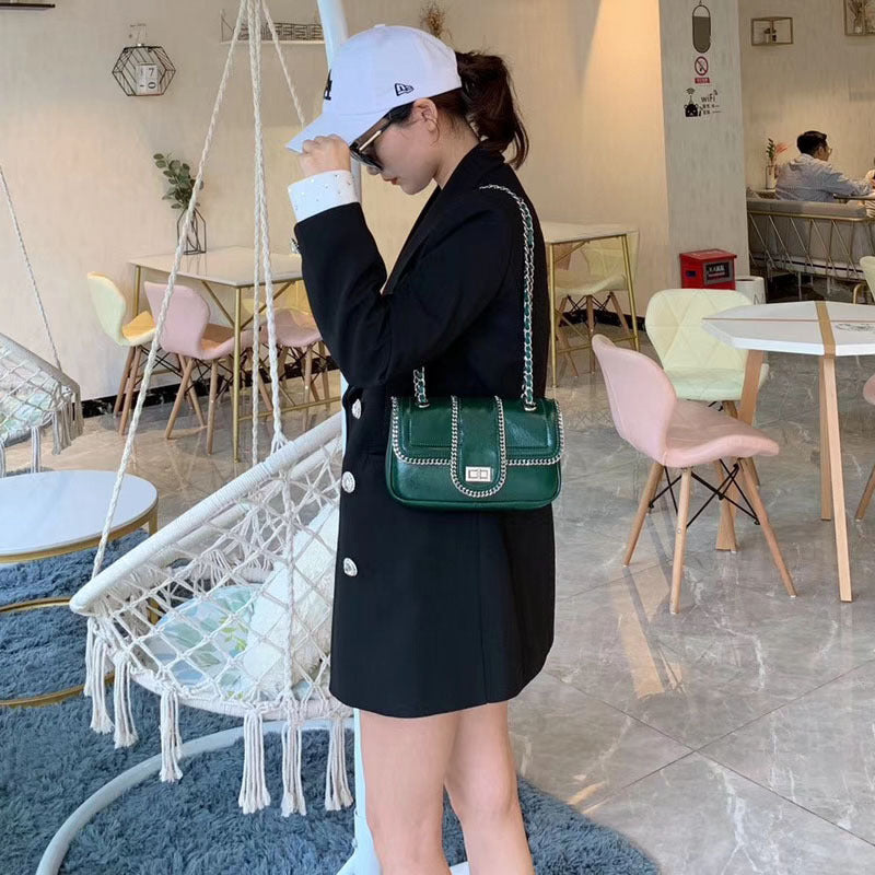 Small fragrance chain bag retro motorcycle bag