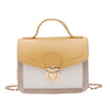 Color contrast women's shoulder bag