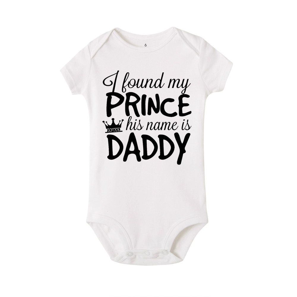 Baby's short sleeve crawling suit