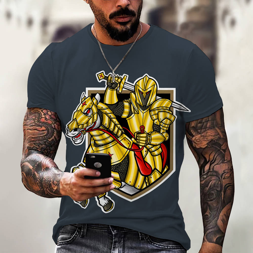 3D Digital Printing Casual Short-Sleeved T-Shirt