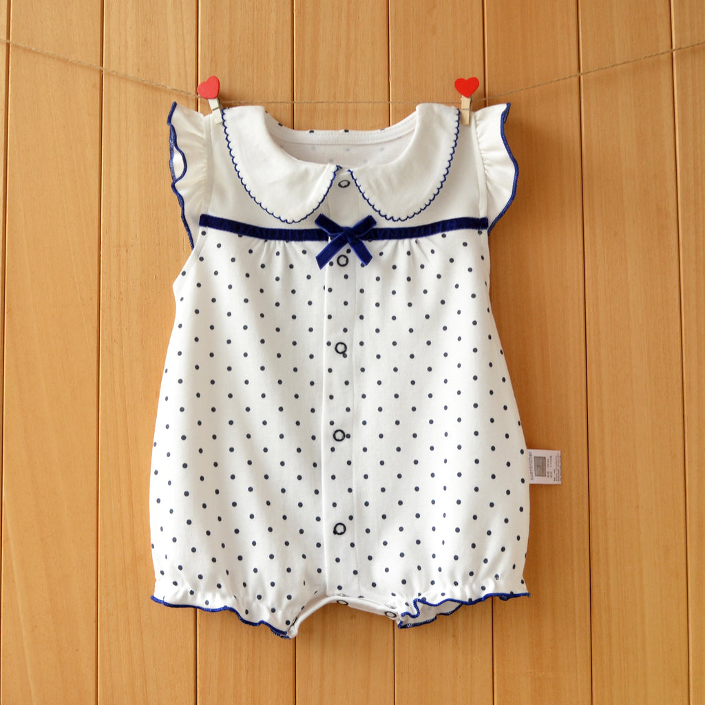 Short-sleeved romper jumpsuit cotton cool pajamas