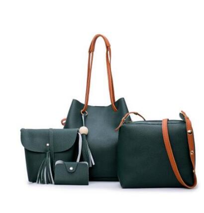 famous brand Composite Bag 4pcs set women leather handbags bolsas high quality women messenger bags designer