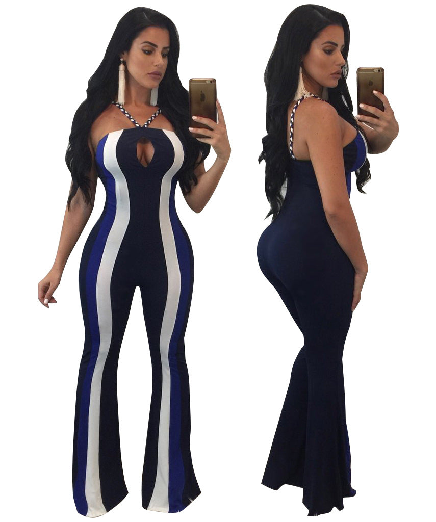 Fashion women's sling tube top jumpsuit