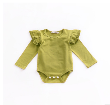 Robyn Romper  Baby Cotton Multi-color Flying Sleeves Conjoined Clothes Men And Women Baby Romper