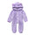 Hooded design jumpsuit with fleece
