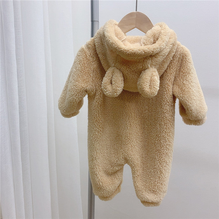 Baby Jumpsuit With Thickened Warm Winter Romper