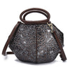 Rubbed retro shoulder bag