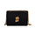 Gold Velvet Lock Shoulder Crossbody Bag