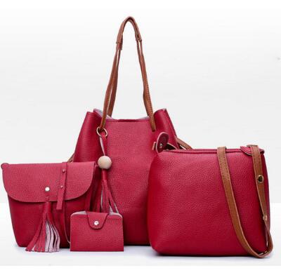 famous brand Composite Bag 4pcs set women leather handbags bolsas high quality women messenger bags designer