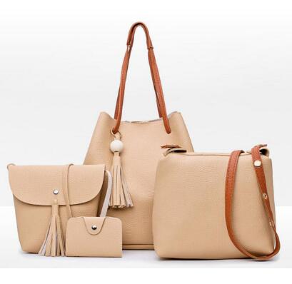 famous brand Composite Bag 4pcs set women leather handbags bolsas high quality women messenger bags designer