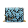 Leopard print chain shoulder bag