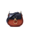 Ring Scrub Contrast Color Leather Piglet Bag Lady Fashion Saddle Bag
