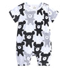 Cartoon doodle baby romper short sleeve baby jumpsuit