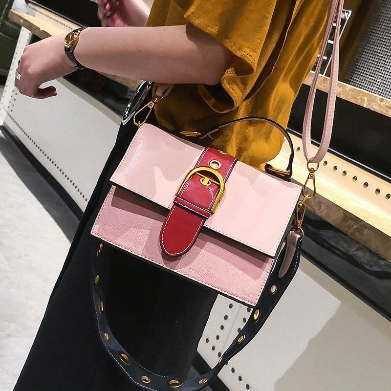 Contrast small square bag