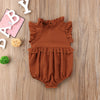 Newborn Baby Girl Sleeveless Ruffles Romper Underwear Apparel Summer