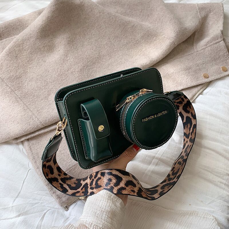 Retro Broadband One-shoulder Messenger Small Square Bag