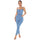 Casual Nightclub Women's High Elastic Denim Jumpsuit Summer