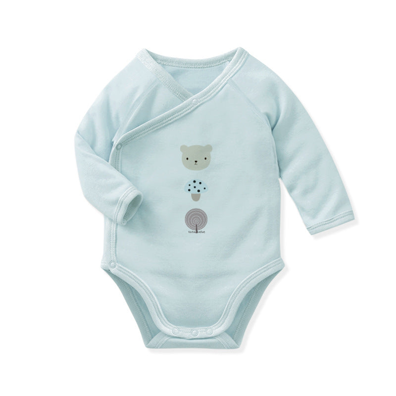 Cotton baby coveralls fart double layer