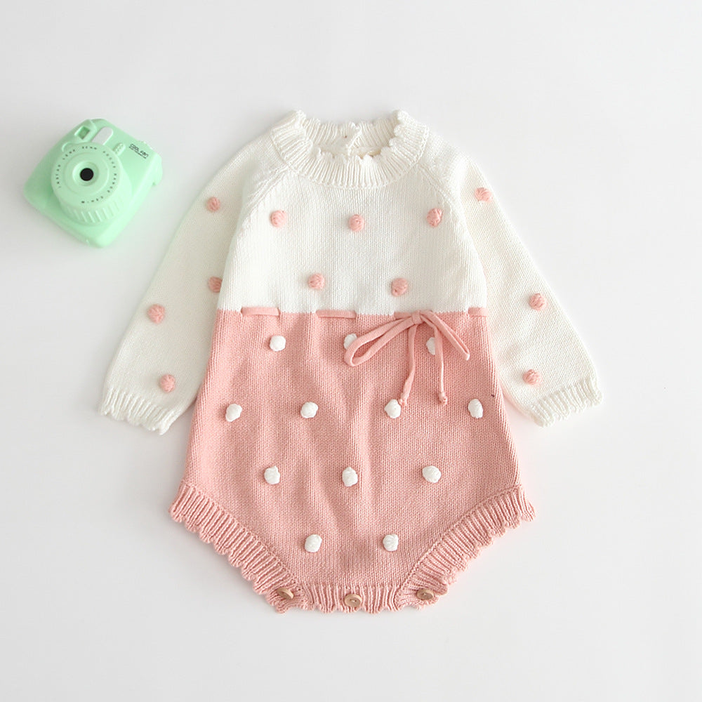 Baby knitted jumpsuit