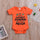 Halloween alphabet romper