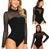 Mesh stitching bodysuit