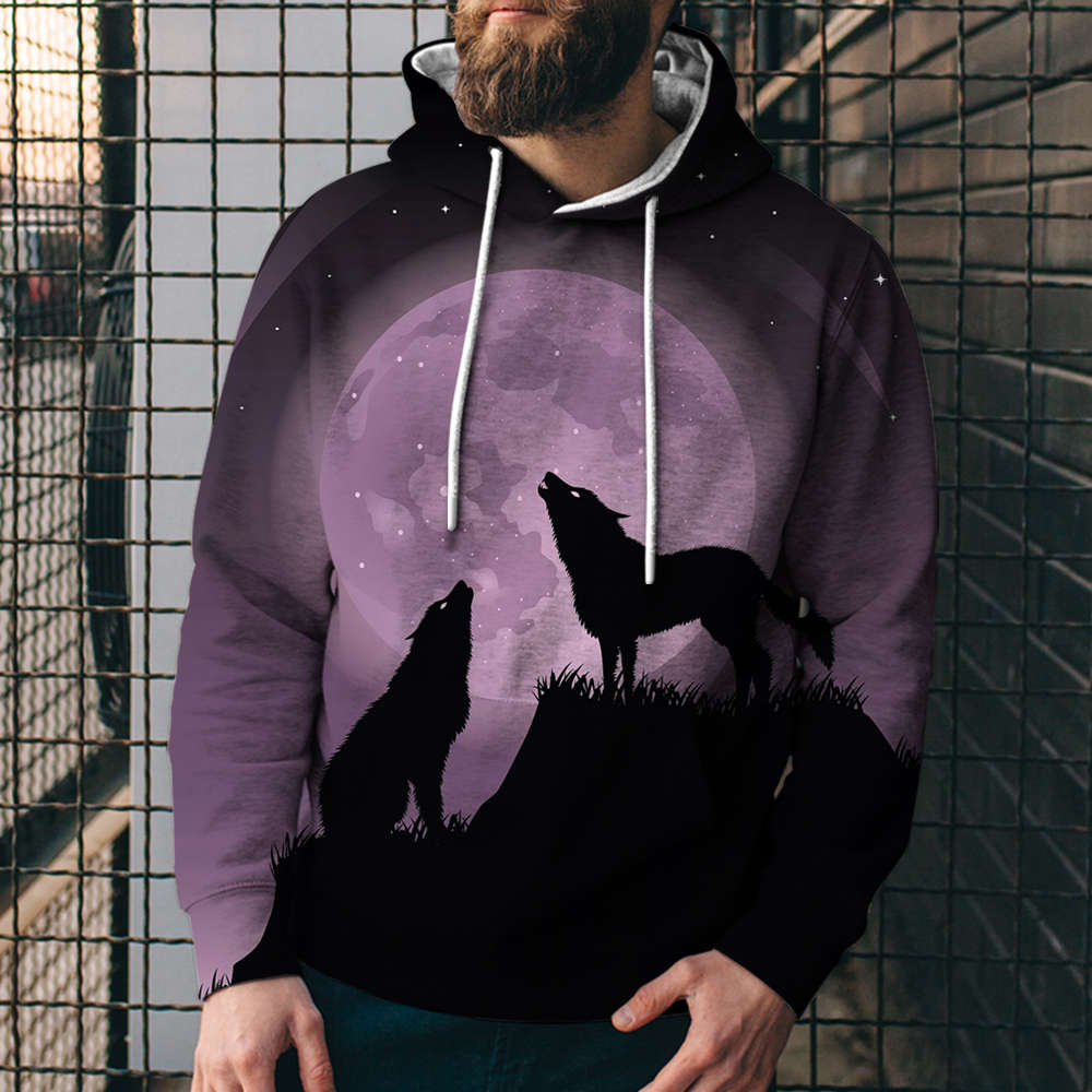 3D Digital Printing Casual Hoodie Sweatshirt