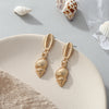 Summer Fashion Jewelry Metal Shell Conch Earrings Earrings
