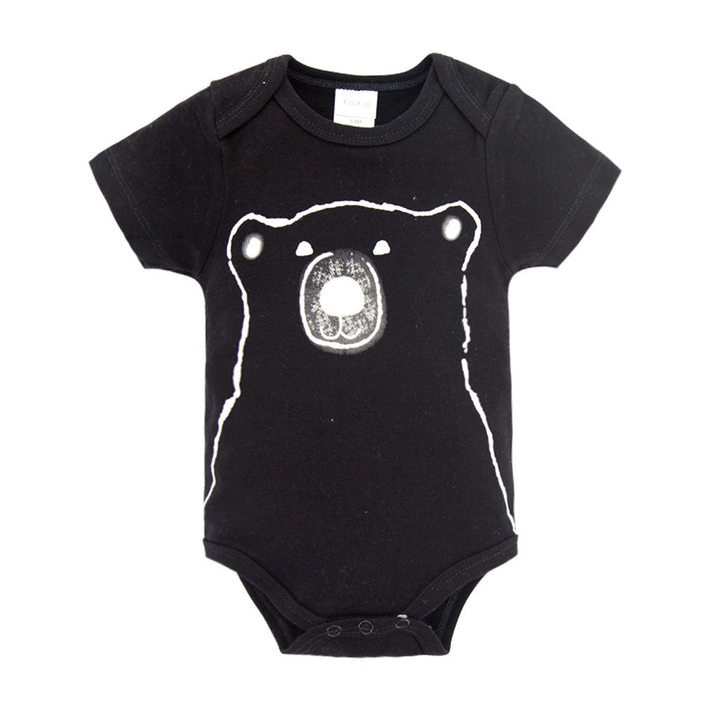 Cotton short-sleeved bodysuit
