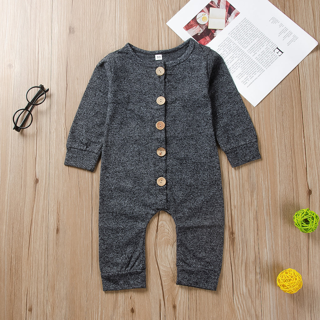 Baby jumpsuit candy color long jumpsuit
