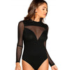 Mesh stitching bodysuit