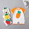 New Baby Onesies For Men And Women Baby Raglan Thin Romper Newborn Summer Cute Fruit Shape Romper