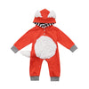 Hooded Fox-Shaped One-Piece Romper Romper