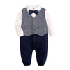Baby One-year-old Dress Bow Tie Shirt Gentleman Romper