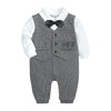 Baby One-year-old Dress Bow Tie Shirt Gentleman Romper